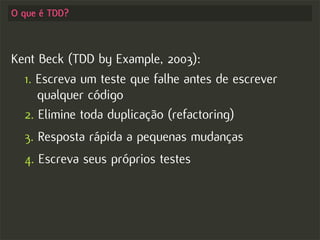 Test-driven Development no Rails - Começando com o pé direito