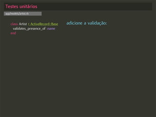 Test-driven Development no Rails - Começando com o pé direito
