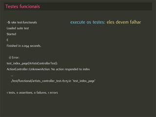 Test-driven Development no Rails - Começando com o pé direito