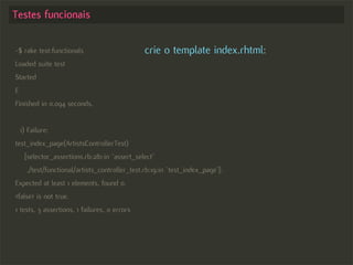 Test-driven Development no Rails - Começando com o pé direito