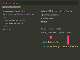 Test-driven Development no Rails - Começando com o pé direito