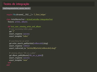 Test-driven Development no Rails - Começando com o pé direito