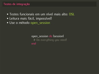 Test-driven Development no Rails - Começando com o pé direito