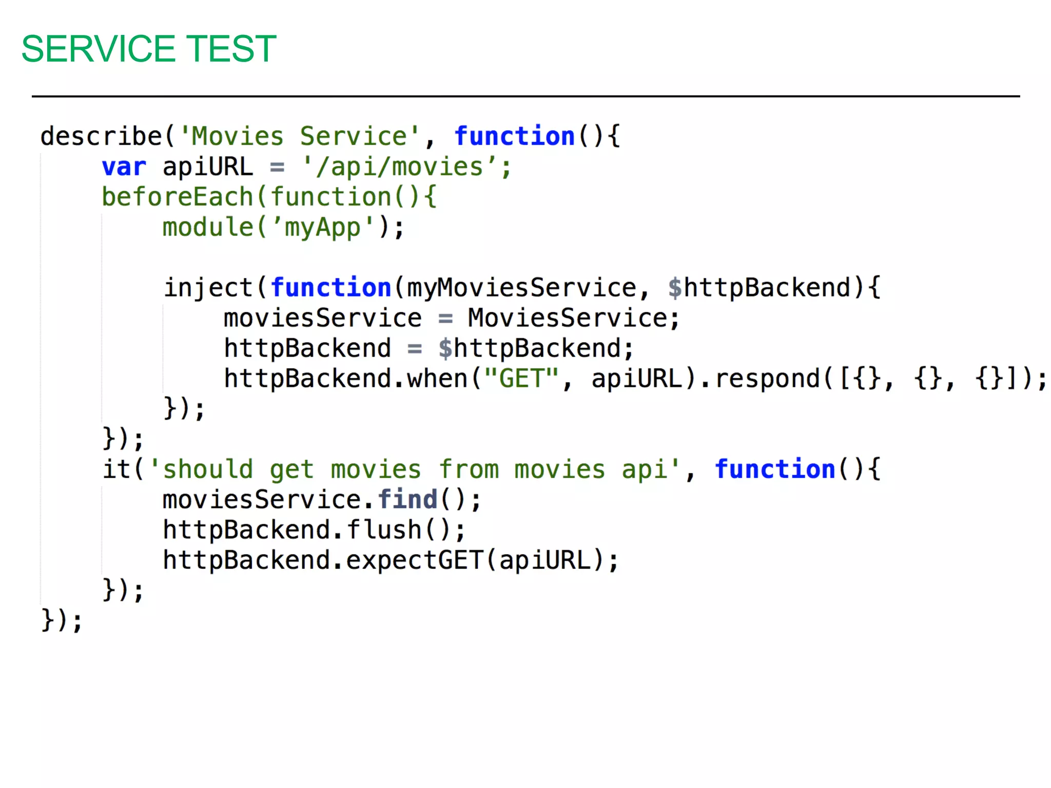 SERVICE TEST
 