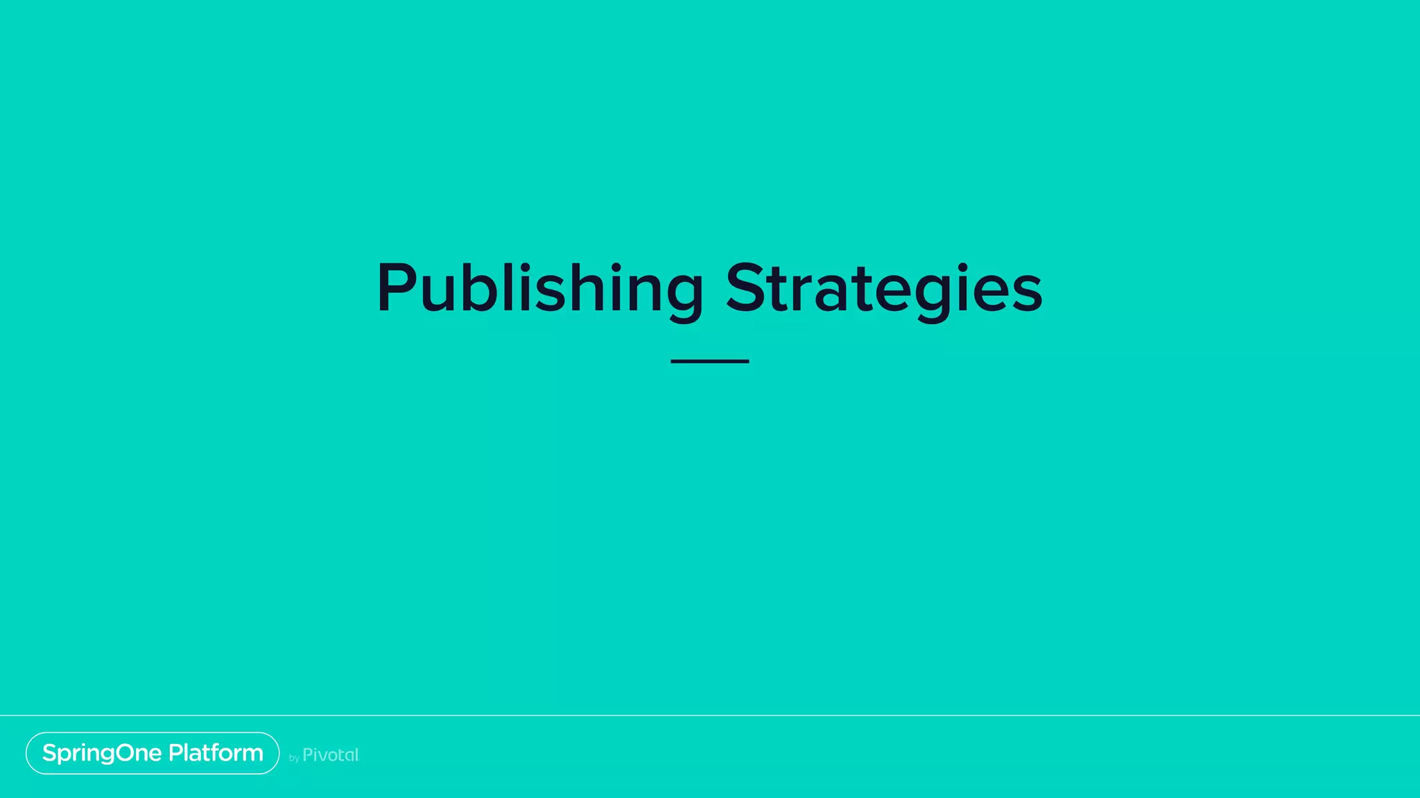 Publishing Strategies 