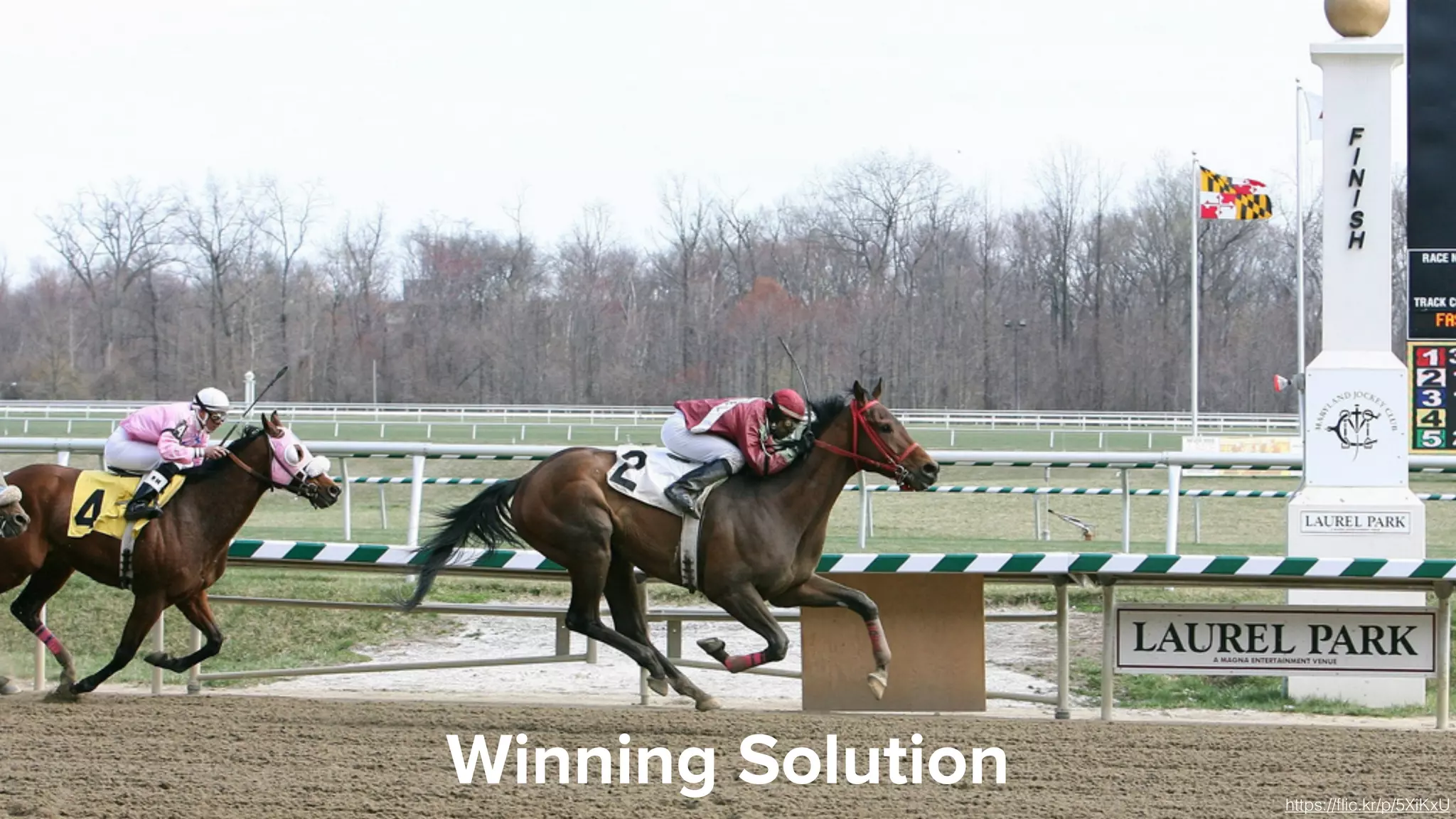 Unless otherwise indicated, these slides are © 2013-2016 Pivotal Software, Inc. and licensed under a Creative Commons Attribution-NonCommercial license: http://creativecommons.org/licenses/by-nc/3.0/ Winning Solution https://ﬂic.kr/p/5XiKxU Winning Solution 