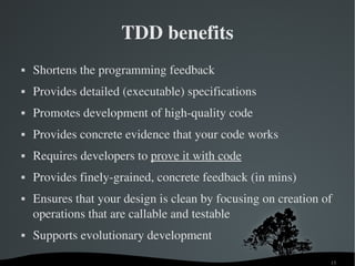 Agile Test Driven Development