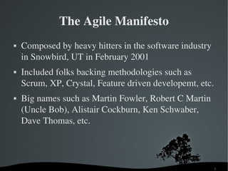 Agile Test Driven Development