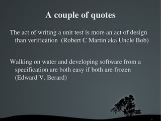 Agile Test Driven Development