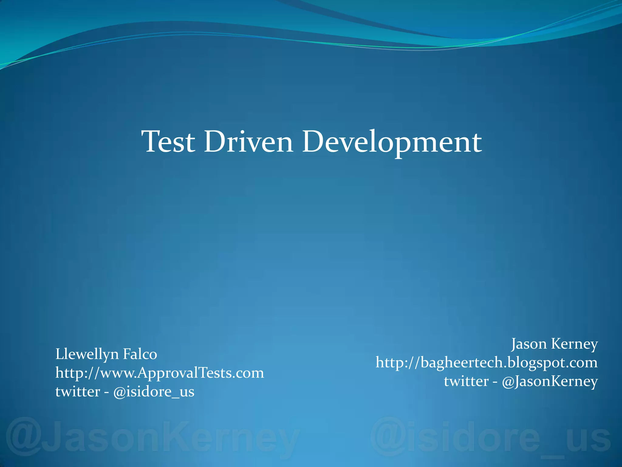 Test Driven Development | PPT