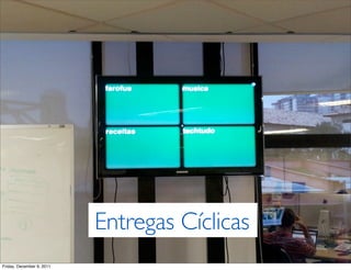 Entregas Cíclicas
Friday, December 9, 2011
 