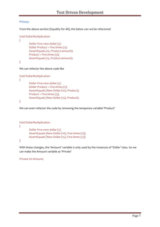 Test driven development | PDF