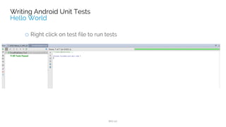 import android.test.suitebuilder.annotation.SmallTest;
@SmallTest
public void calculator_CorrectSub_Small_ReturnsTrue() {
assertEquals(mCalculator.sub(4, 3),1,0);
}
android {
//....
defaultConfig {
//....
testInstrumentationRunner "android.support.test.runner.AndroidJUnitRunner"
testInstrumentationRunnerArgument "size", "small"
}
}
 