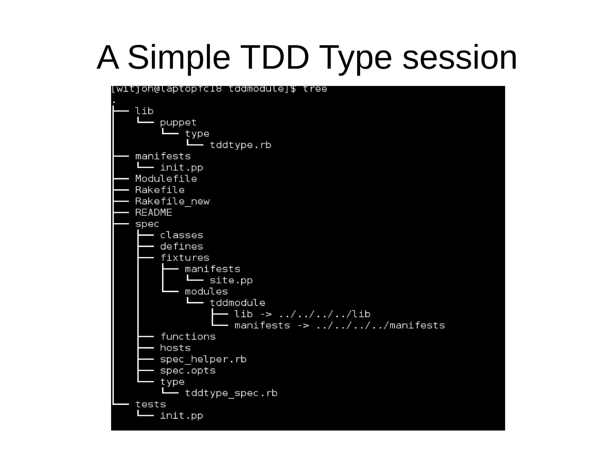 A Simple TDD Type session

 