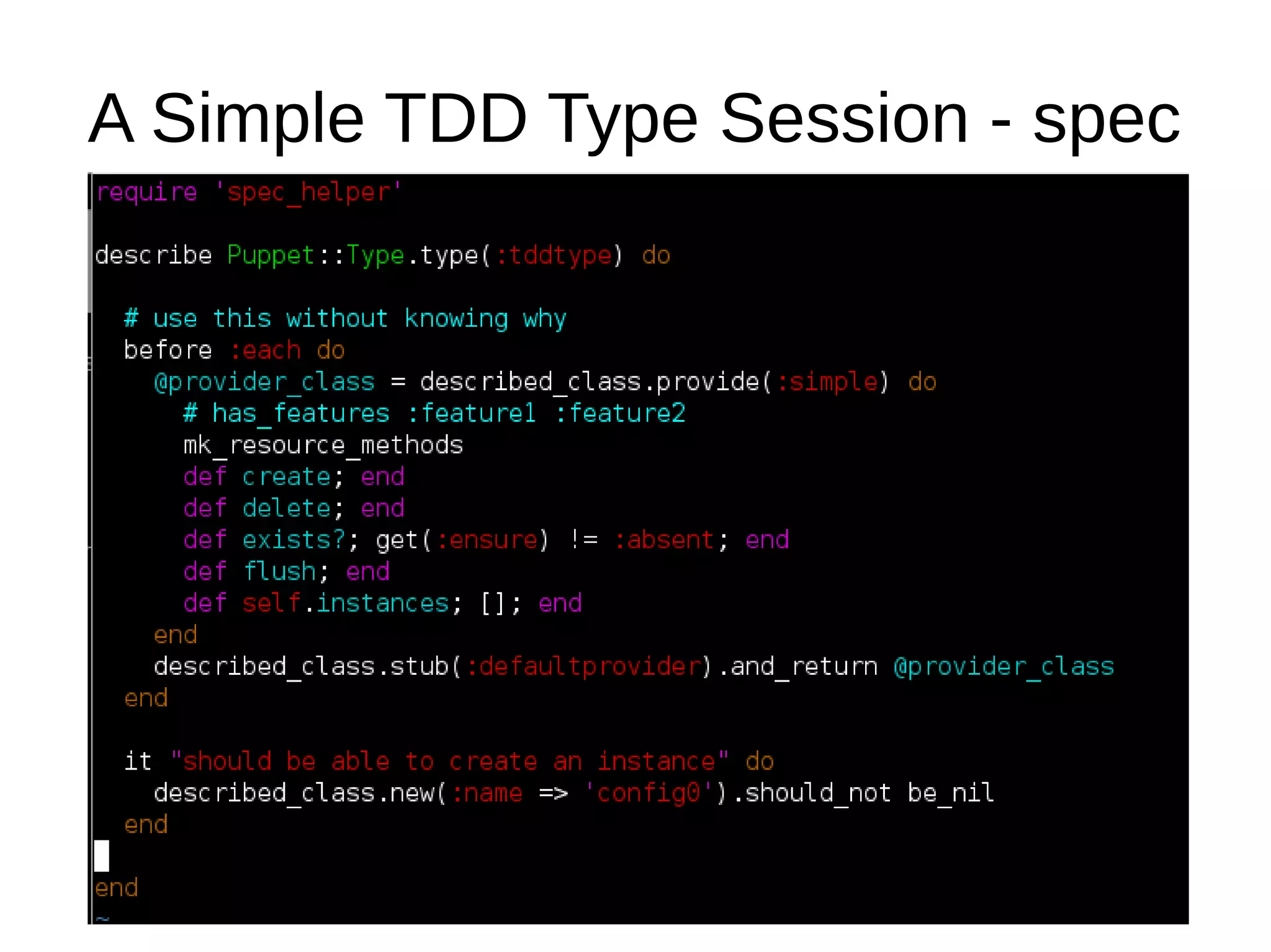 A Simple TDD Type Session - spec

 
