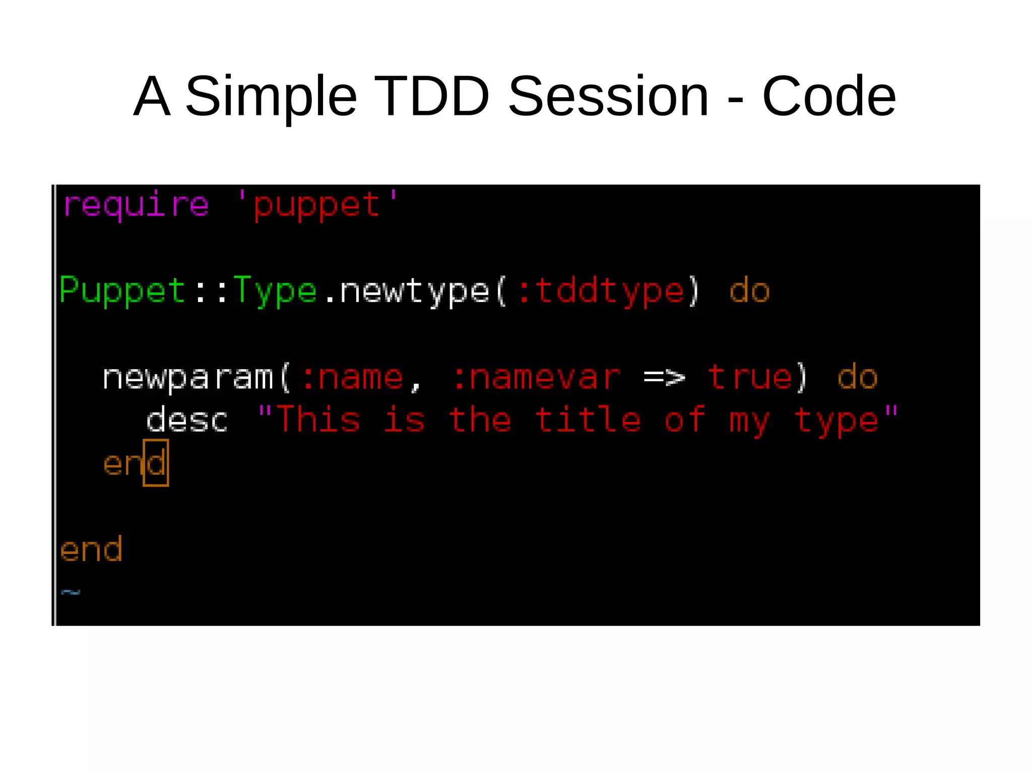 A Simple TDD Session - Code

 
