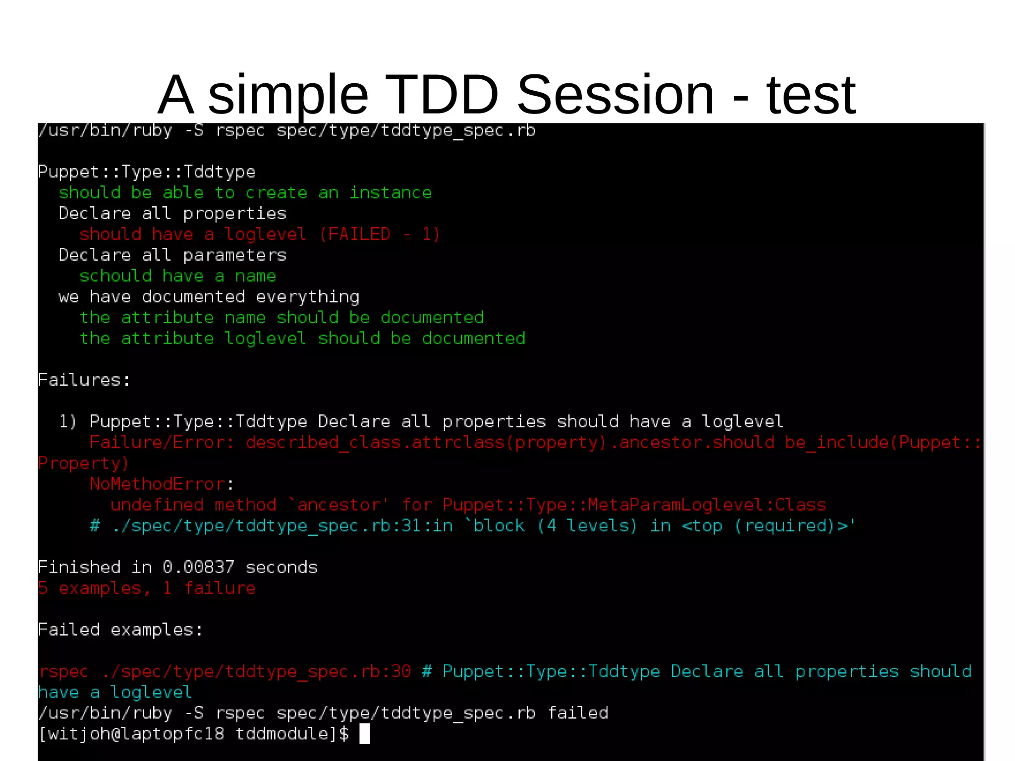 A simple TDD Session - test

 