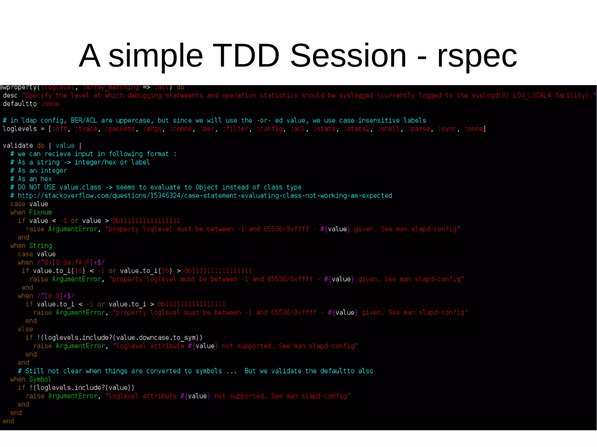 A simple TDD Session - rspec

 