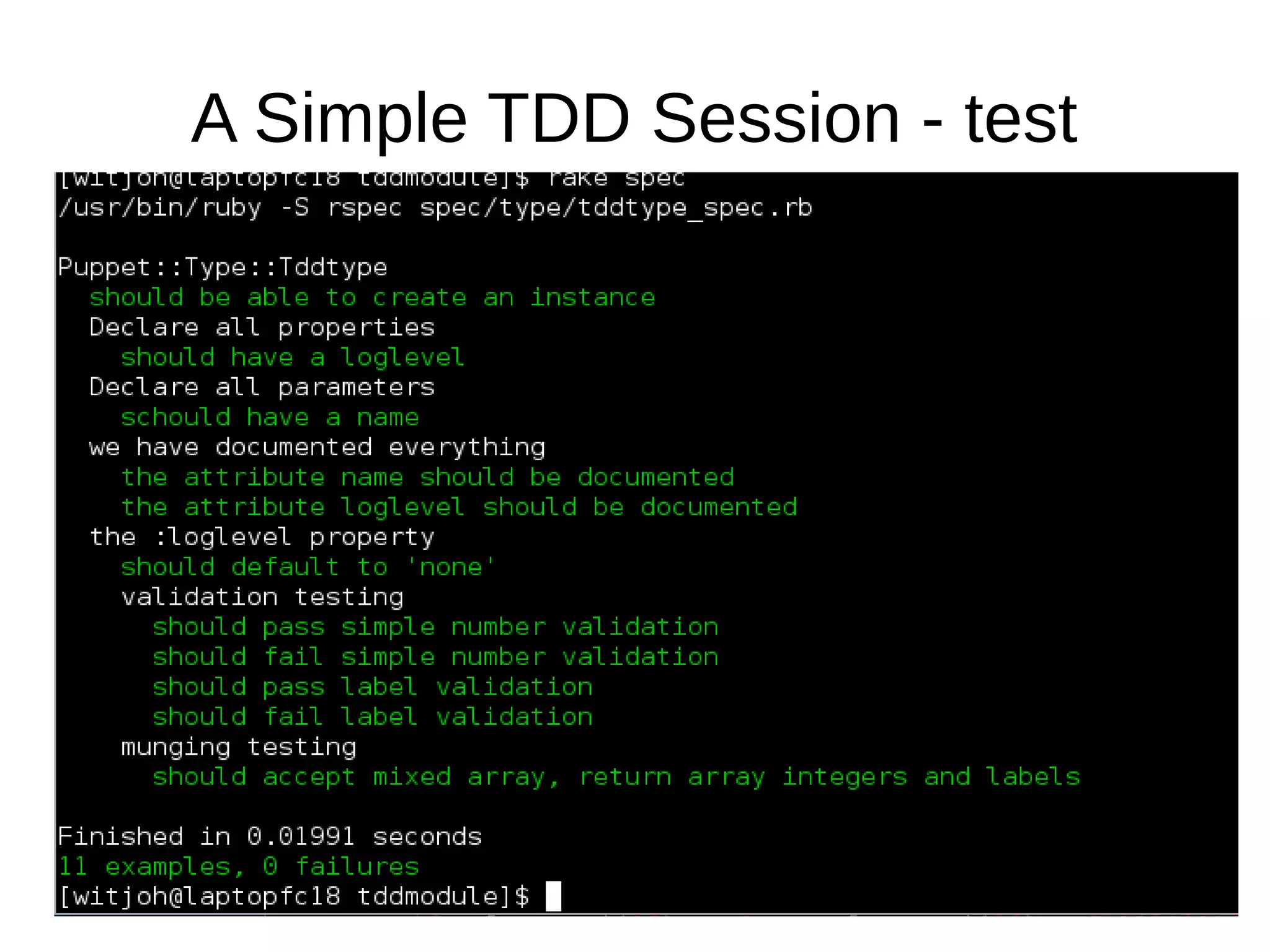 A Simple TDD Session - test

 