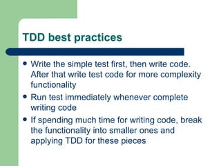 Test Driven Development Introduction