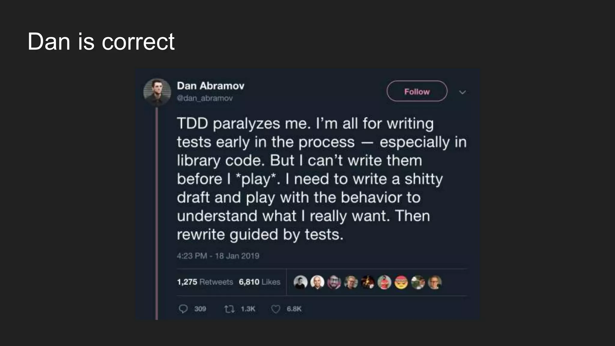 Dan is correct 