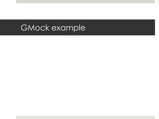 GMock example