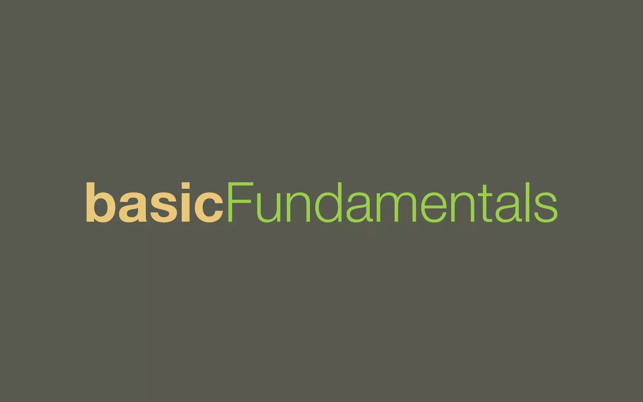 basicFundamentals

 