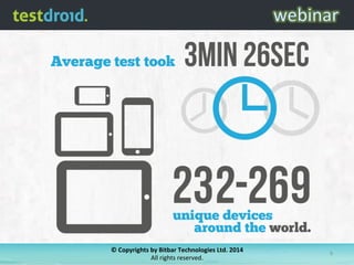 ©	
  Copyrights	
  by	
  Bitbar	
  Technologies	
  Ltd.	
  2014	
  	
  
All	
  rights	
  reserved.	
  
6	
  
 