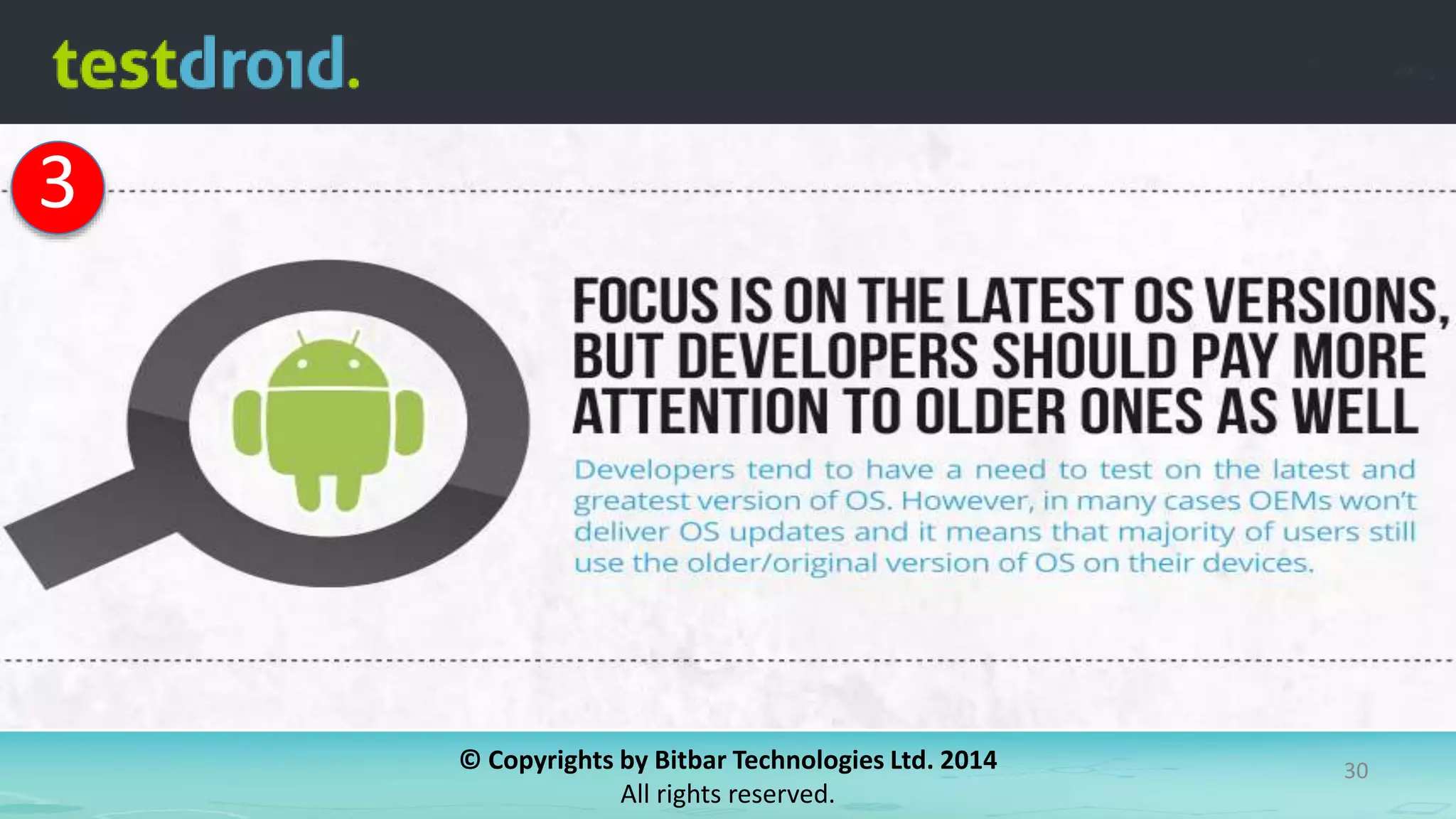 © Copyrights by Bitbar Technologies Ltd. 2014
All rights reserved.
30
3
 