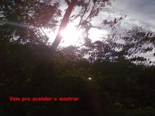 Vem pra acender e mostrar
 