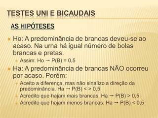 Teste de hipóteses