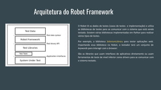 Arquitetura do Robot Framework
 