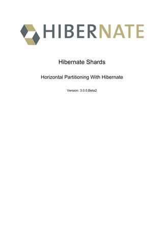 Hibernate Shards

Horizontal Partitioning With Hibernate

            Version: 3.0.0.Beta2
 