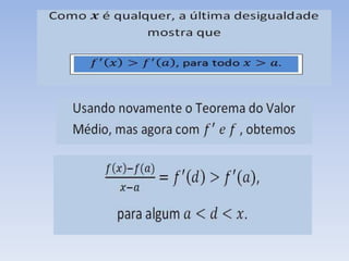 Teste da Concavidade - explicação