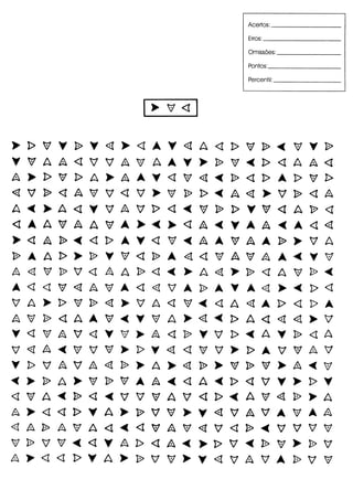 Teste de atenção concentrada