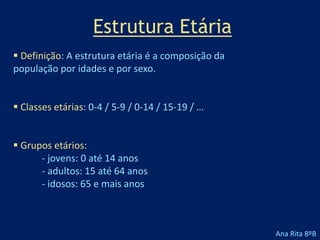  Negativa – taxa de natalidade igual à taxa de mortalidade