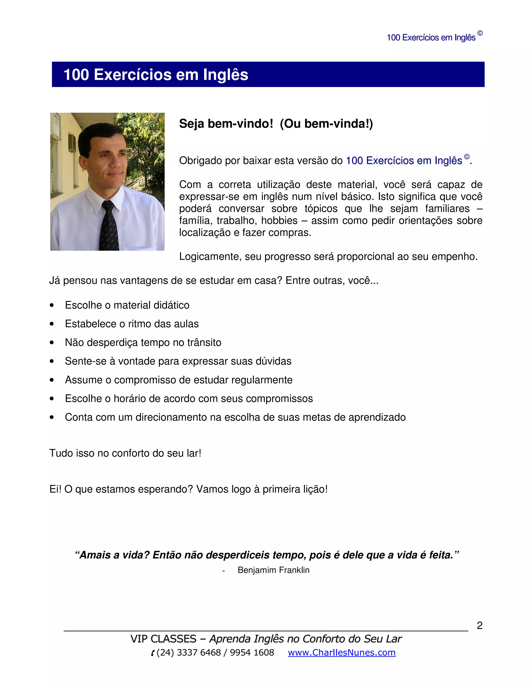 Teste de ingles com gabarito | PDF