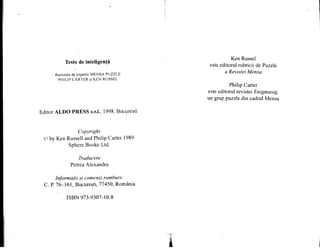 Teste de inteligenta philip carter