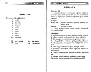 Teste de inteligenta philip carter