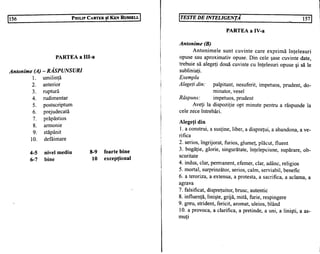 Teste de inteligenta philip carter