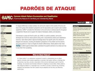 PADRÕES DE ATAQUE
 