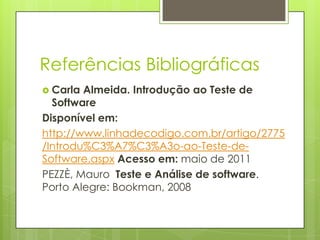 Teste de software | PPT
