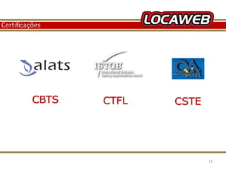 Certificações 
CBTS CTFL CSTE 
13 September 2014 13 
 