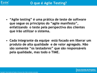 Como Testar?Teste o código em seus limites: tente uma entrada vazia, um único item, um vetor cheio, etc.Teste de pré e pós condições: verifique certas propriedades antes e depois de trechos de código;Programe defensivamente;Sempre verifique se ocorreram erros ao abrir, ler, escrever e principalmente fechar arquivos;Sempre trate as possíveis exceções;