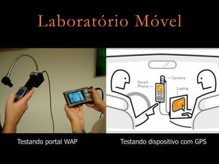 Laboratório Móvel




Testando portal WAP   Testando dispositivo com GPS
 