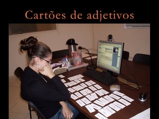 Cartões de adjetivos
 