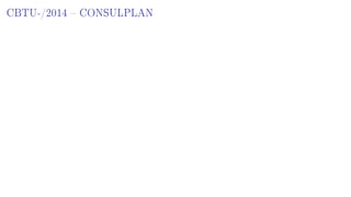 CBTU-/2014  CONSULPLAN
 