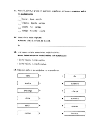 Teste intermédio de língua portuguesa 1