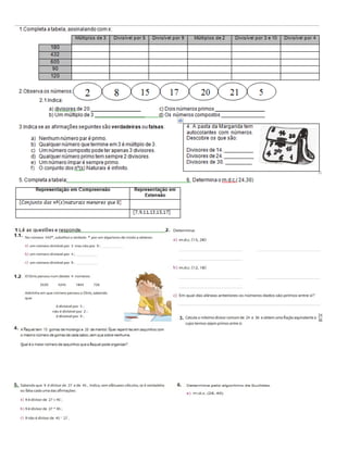Teste mat5º nº(s) naturais