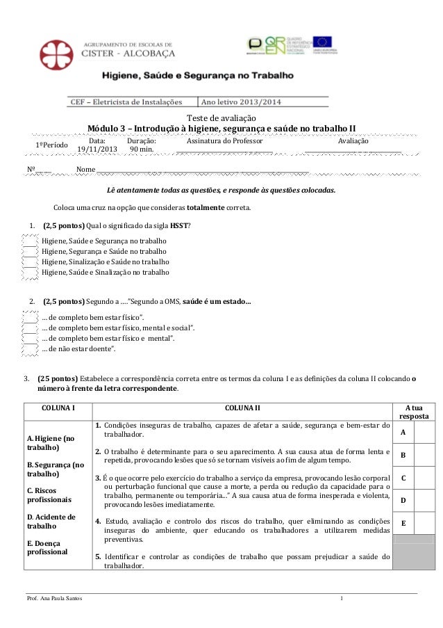 Teste trabalho Teste trabalho
